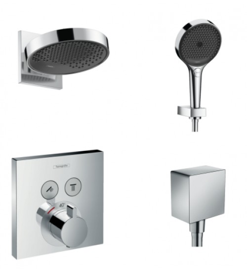 汉斯格雅Rainfinity 250 单速一体式暗装套餐AX26227007+AX26851007+AX26455000+AX15763007+AX0 1800187暗装花洒